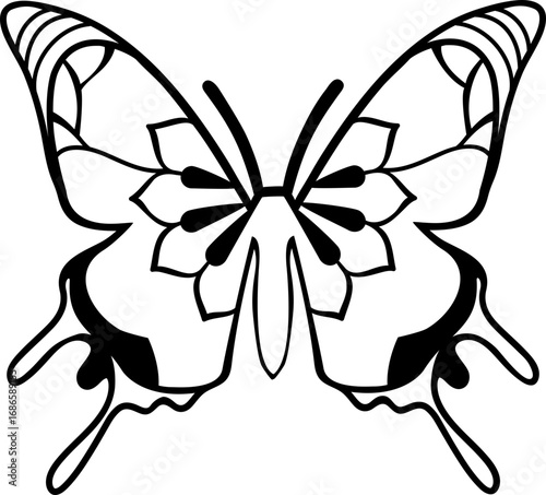 Mandala Butterfly Inline Svg