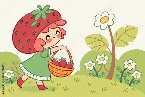 Strawberry Shortcake with Cream and Fresh Fruit Layers