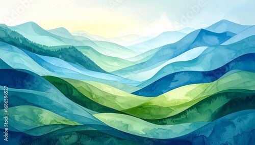 Tranquil Abstract Nature Background