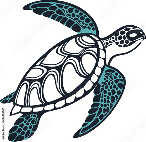 Adobe Illustrator Artistic Sea Turtles Trio