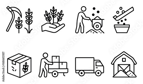Harvest Process Icons