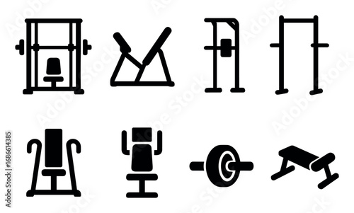 Gym Equipment Icons