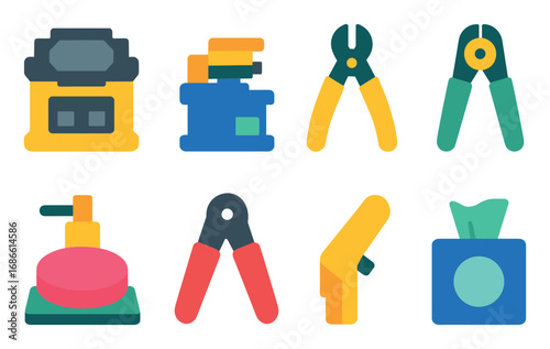 Fiber Optic Tools Icons