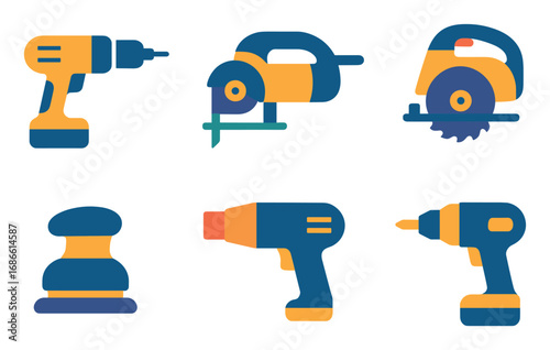 Colorful Power Tool Icons