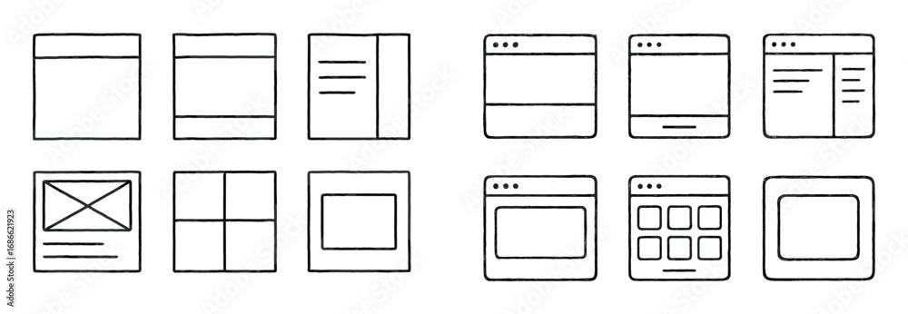 Web Design Icon Grid