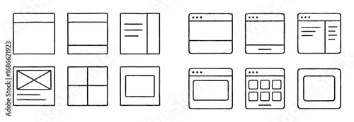 Web Design Icon Grid