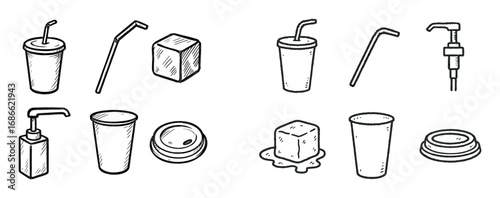 Fast Food Drink Icons
