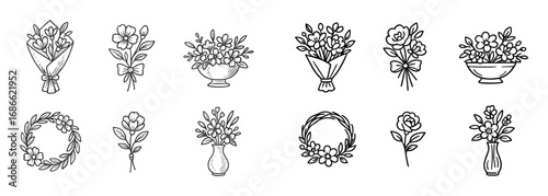 Floral Arrangement Icons