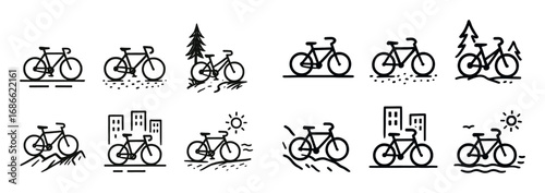 Bicycle Terrain Icons