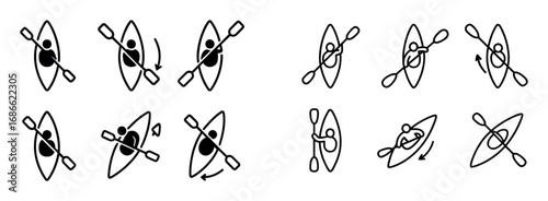 Kayak Technique Icons