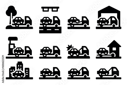 Tow Truck Icons