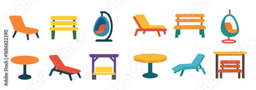 Modern Outdoor Furniture Icons