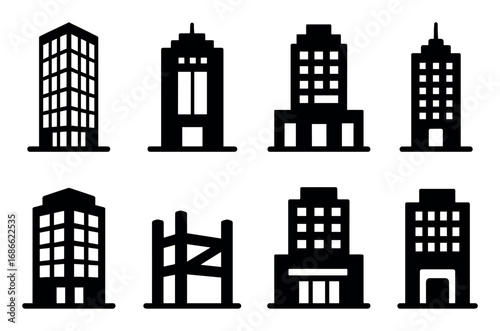 Skyscraper Icons Grid
