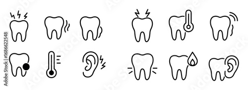 Toothache Icon Set