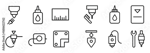 3D Printing Icon Set