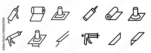 Roofer Tools Icons