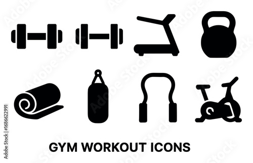 Gym Equipment Icons
