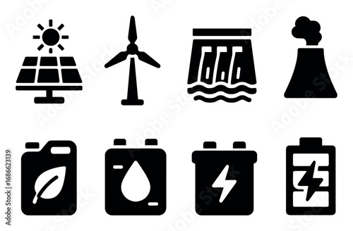 Renewable Energy Icons