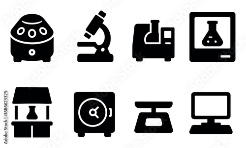 Laboratory Equipment Icons