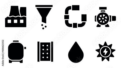 Desalination Icons Grid