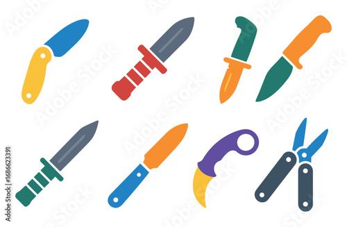 Tactical Knife Icons