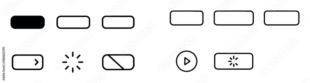Minimalist Button Icons