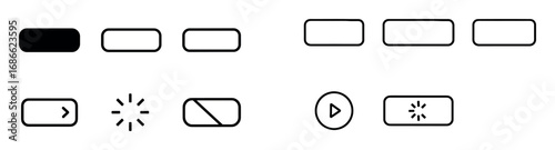 Minimalist Button Icons
