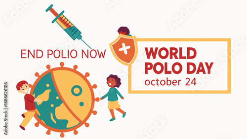 World polio day october 24 end polio now with vaccination