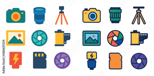 Colorful Photography Icons