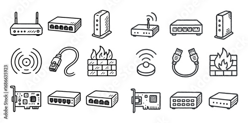 Network Equipment Icons