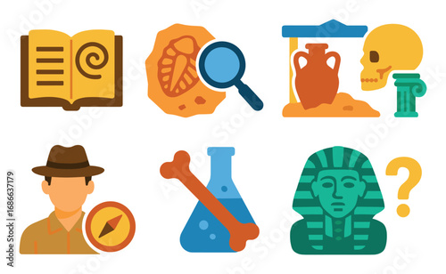 Archaeology Icon Set