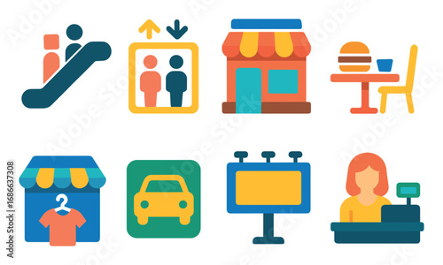 Shopping Mall Icons