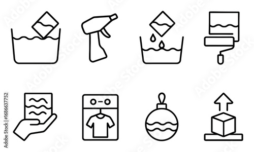 Hydrographic Line Icons