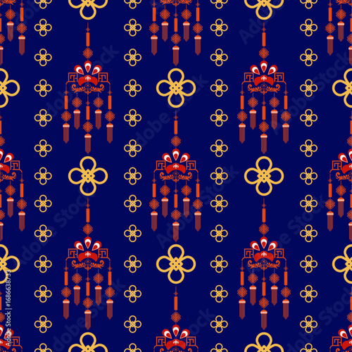 Seamless Chinese Traditional Auspicious Pattern