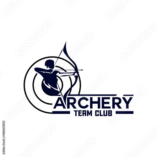 Archer Archery Sports Club Team Logo Template 