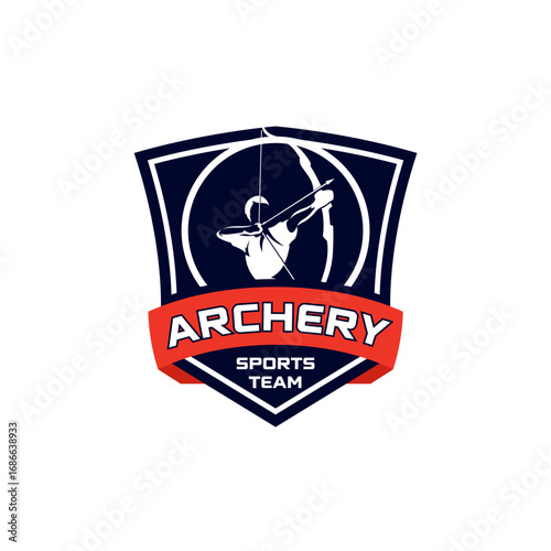 Archer Archery Sports Club Team Logo Template 