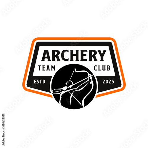 Archer Archery Sports Club Team Logo Template 