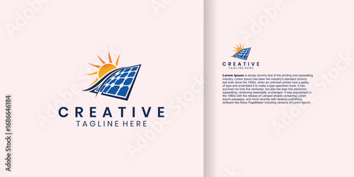 Sun Solar Energy Logo Design Template