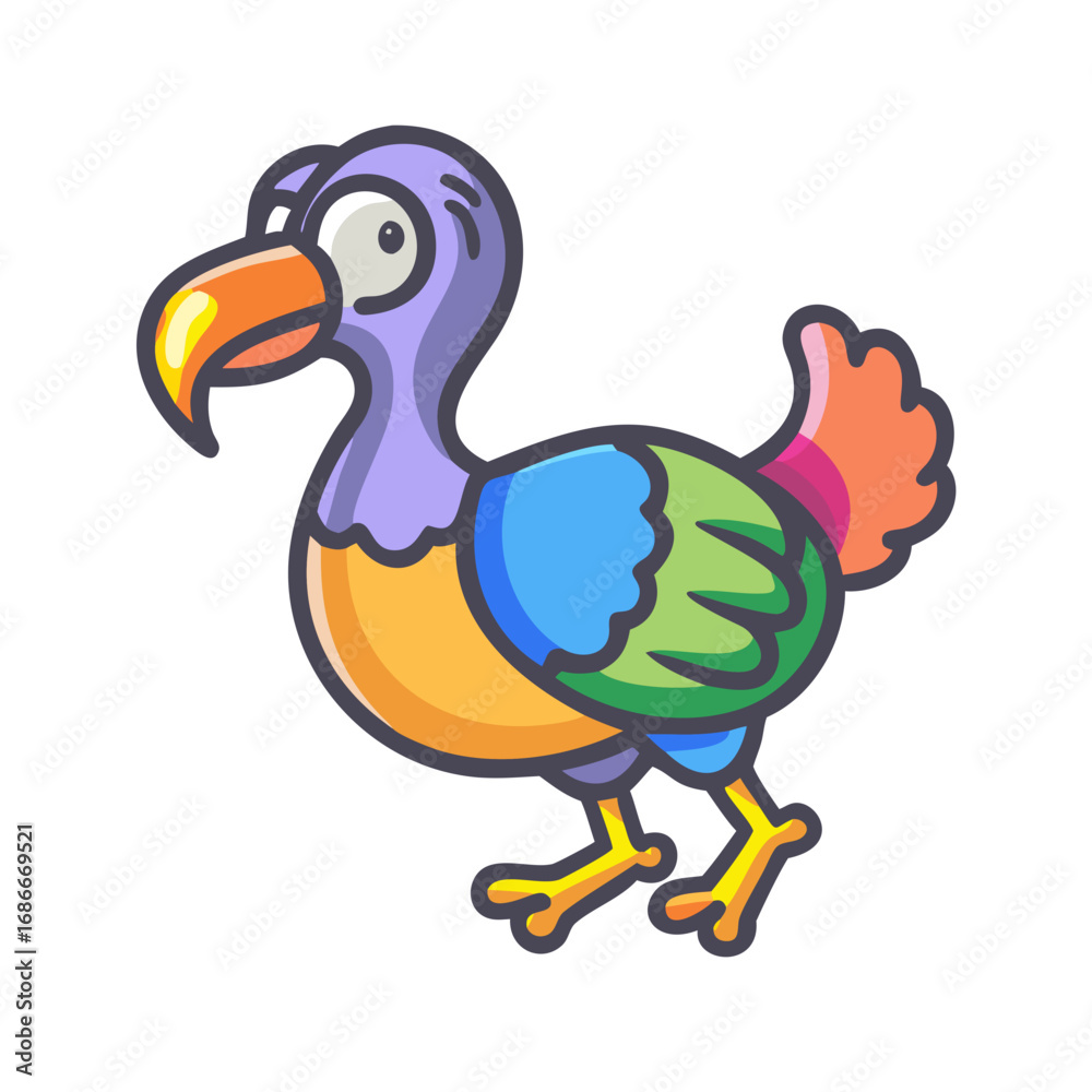 Obraz premium 🦤 Dodo colorful