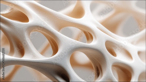 Abstract Skeletal Structure: A close-up of a fascinating abstract skeletal structure, revealing intricate details of bone-like forms.
