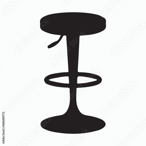 Breakfast bar stools kitchen solid icon