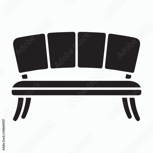 Dining bench elegant modern solid furniture
