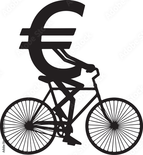 bicycle euro symbol