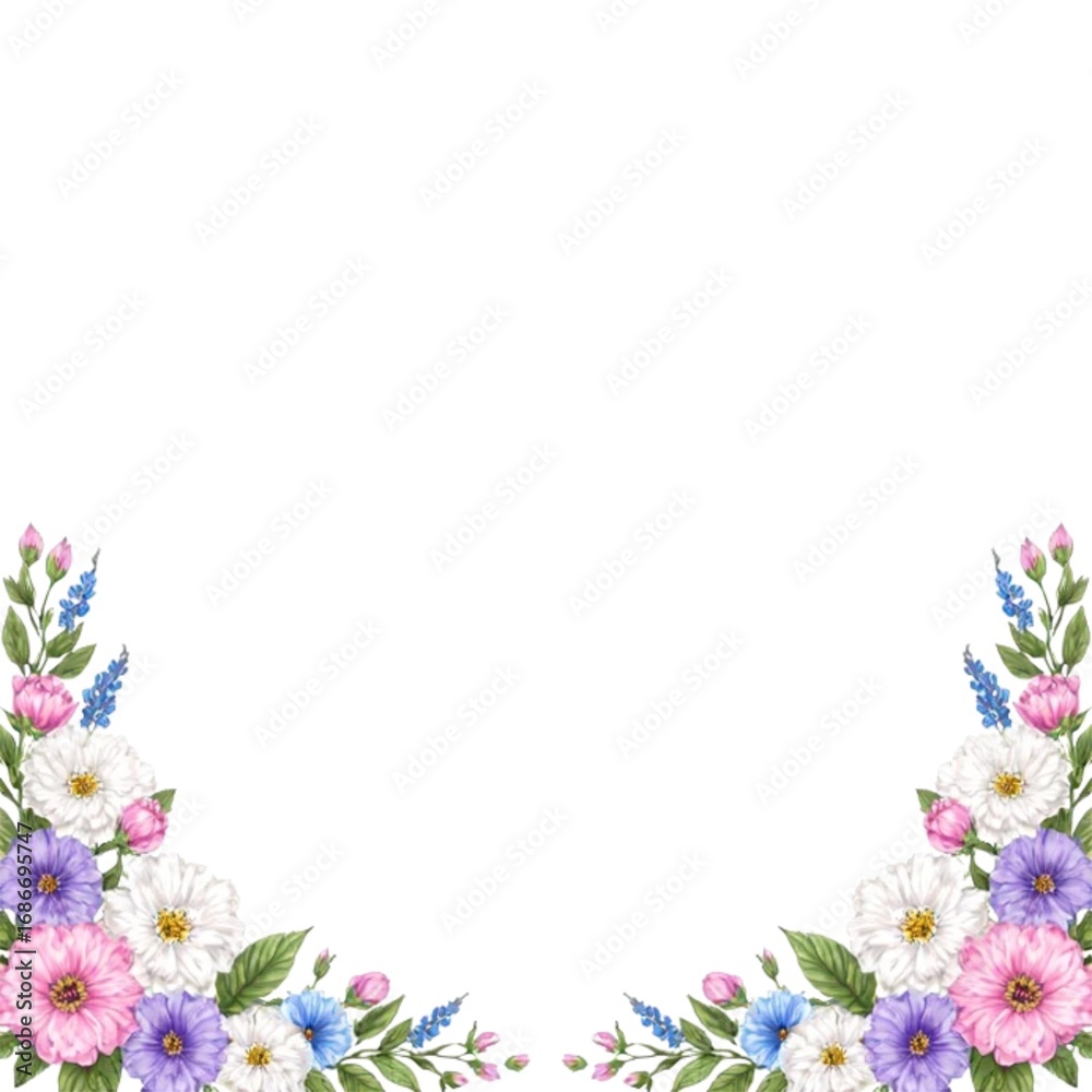 Obraz premium vector illustration of beautiful flowers