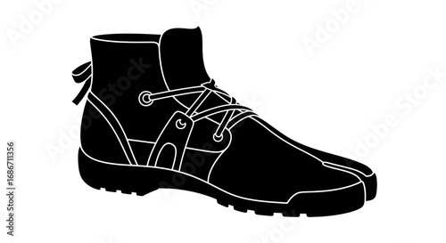 stealth tabi boots urban ninja style, silent steps, isolated on transparent background