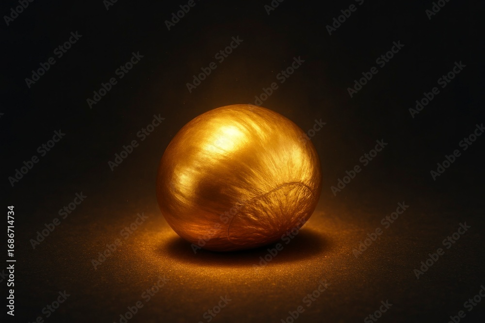 Fototapeta premium Golden Chestnut Symbolizing Wealth and Value