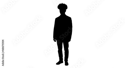 the unseen potential a silhouette of modern urbanity, isolated on transparent background