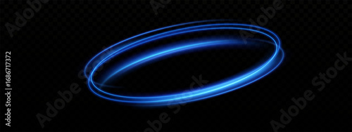 Glowing blue swirling circle. shining spiral light effect, futuristic colorful pedestal, shiny vector  file, special glow effect for game ui, apps or web design	