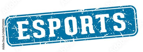 esports rectangular sign. esports stamp