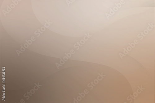 Tan beige abstract gradient. Soft gradient waves with brown beige colors. Minimal neutral tanned abstraction.Luxury gentle champagne background with wave banner with brown waves.